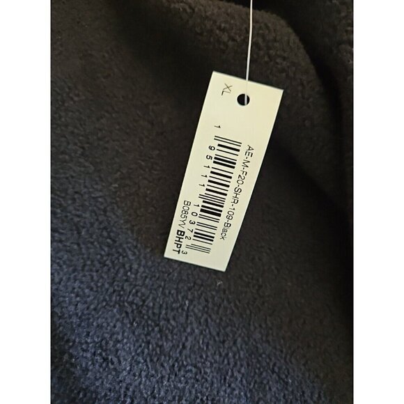 Amazon Essentials Shirt Mens XL Black LS Button Up Pockets Fleece Cottage Casual - Picture 7 of 16